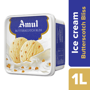 Amul Real Ice Cream Butterscotch Bliss 1 L Tub