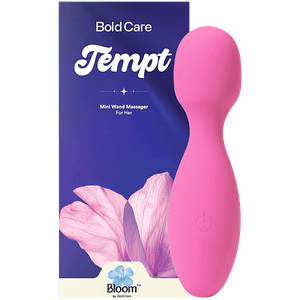 Bold Care Tempt Mini Wand Massager For Her Pink 1 Pc