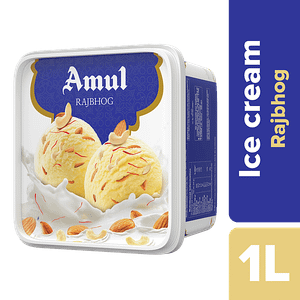 Amul Real Ice Cream Rajbhog 1 L Tub