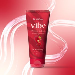 Bold Care Vibe Strawberry Intimate Lube Massage Gel 50 Ml