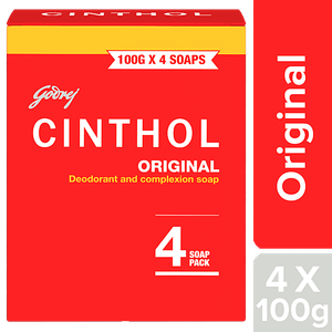 Cinthol Deodorant Complexion Soap Original Provides Germ Protection 100 G Carton