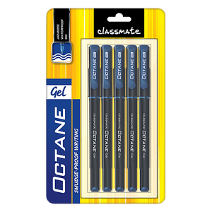 Classmate Gel Pen Blue Octane Blister Pack 5 Pcs