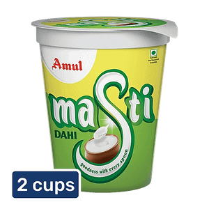 Amul Masti Dahi 2x400 G Cup