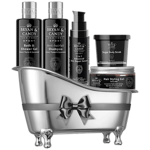 Bryan Candy Sport Body Care Bath Tub Gift Set Complete Home Spa Experience For Men 5 Pcs