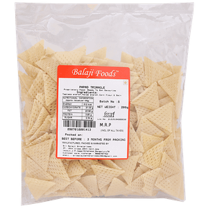 Balaji Foods Papad Triangle 200 G