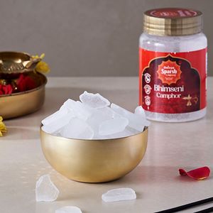 Daivya Sparsh Camphor Bhimseni Flakes 100 Pure 100 G Jar