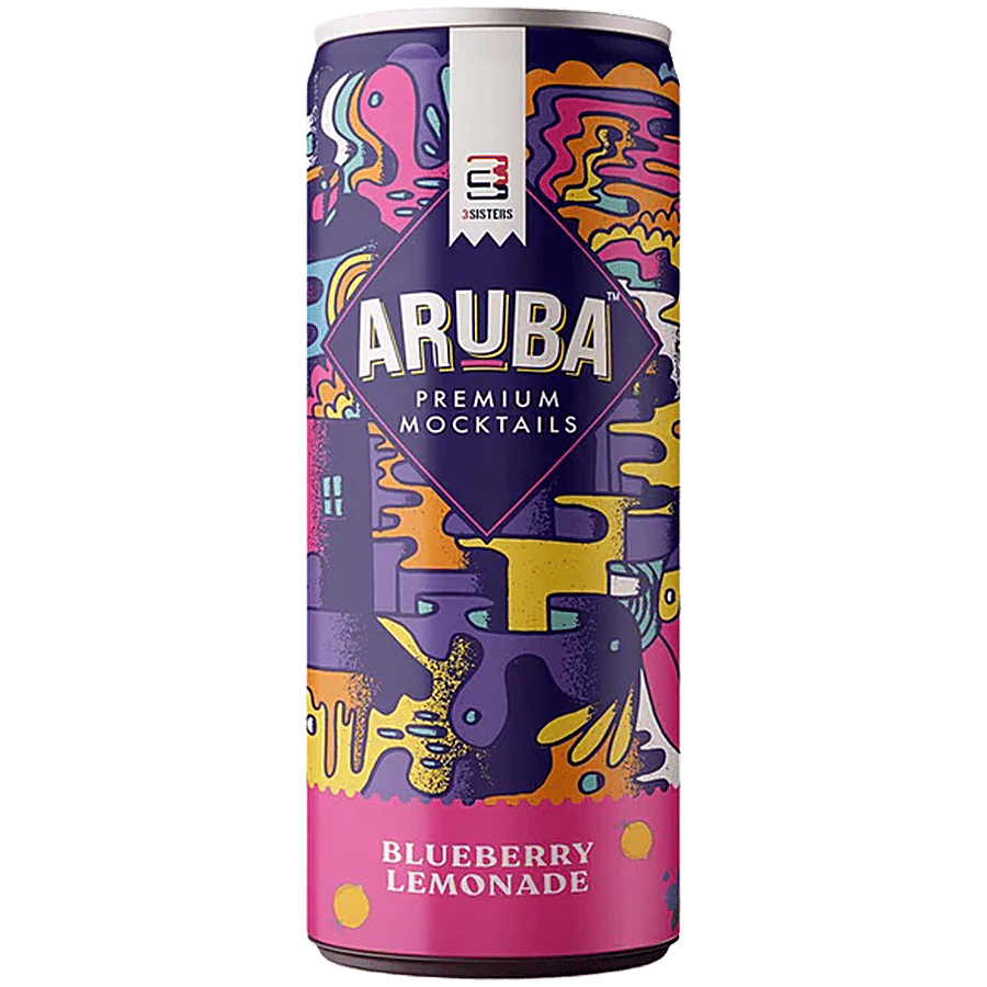 Aruba Blueberry Lemonade Flavour Premium Mocktails 250 Ml