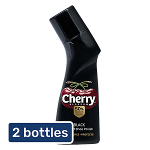Cherry Blossom Liquid Shoe Polish Black 2x75 Ml