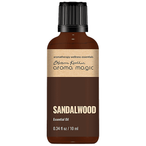 Aroma Magic Sandalwood Essential Oil Moisturises Purifies Skin Calms Depression 10 Ml