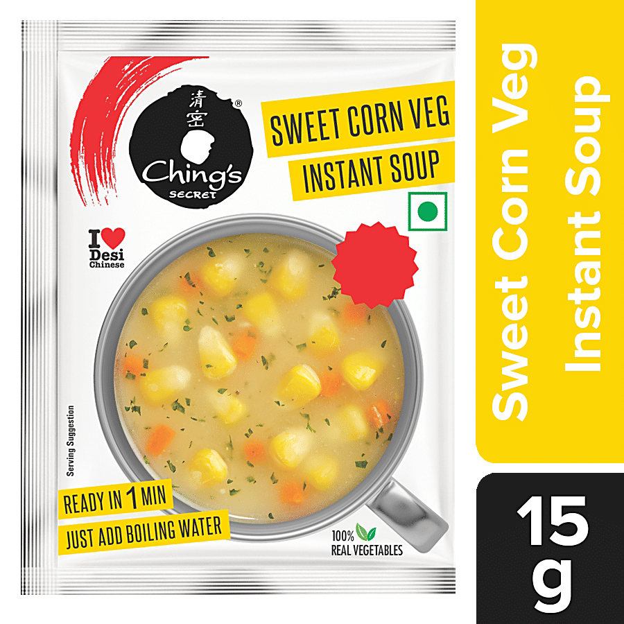 Chings Secret Secret Sweet Corn Instant Soup 15 G Pouch