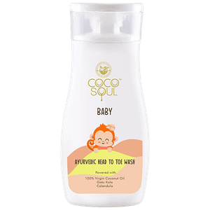 Coco Soul Baby Ayurvedic Head To Toe Wash Nourishing 200 Ml