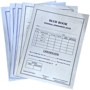 Cubic Cubic Blue Book Internal Assessment Book 20 Pages Set Of 5 Examtest Book For Schools Colleges 5 Pcs