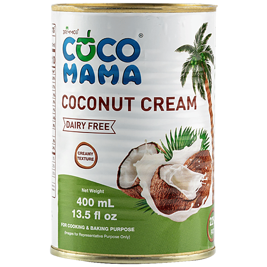 Coco Mama Coconut Cream Thick Creamy Dairy Free For Cooking Baking 400 Ml Tin