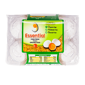 9essential Natura Organic White Eggs 6 Pcs