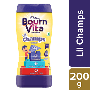 Cadbury Bourn Vita Lil Champs Health Drink Boosts Immunity Physical Growth For 2 5 Years 200 G Jar