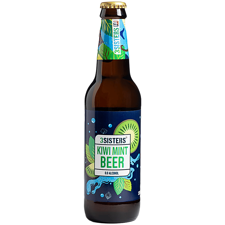 3 Sisters Kiwi Mint Flavour Non Alcoholic Beer 330 Ml