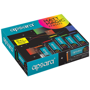Apsara Matt Magic Erasers Non Toxic Easy Grip Soft 20 Pcs