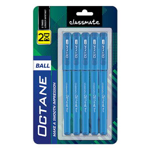 Classmate Ball Pen Blue Octane Blister Pack 5 Pcs
