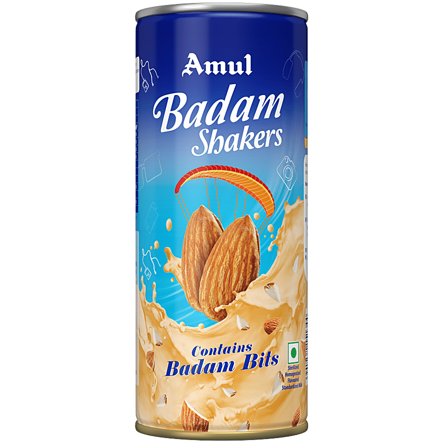 Amul Kool Milk Shake Badam 200 Ml Can