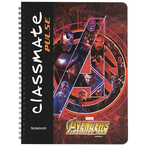 Classmate Pulse Spiral Notebook Unruled 160 Pages For School Office Use 1 Pc