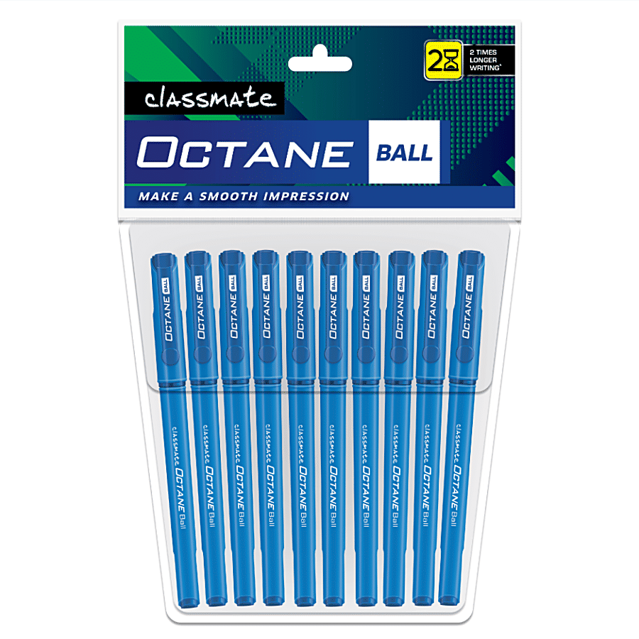 Classmate Octane Ball Pen Blue 10 Pcs Pack Of 10